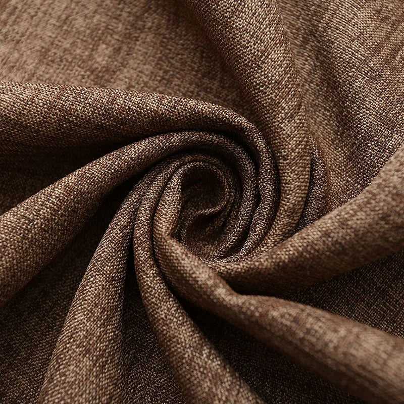 Custom-Made 85% Blackout Curtains, Solid Color Thick Fabric, Modern Window Drapes for Living Room & Bedroom, Up to 310cm Height