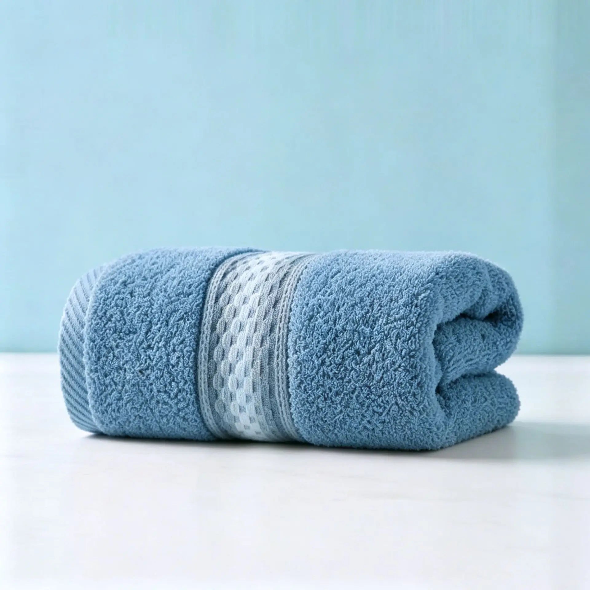 Premium Cotton Bathroom Towels – 1/5/10pcs | Hotel-Quality Embroidered Face & Bath Towels, Soft & Absorbent, 34×74cm / 70×140cm