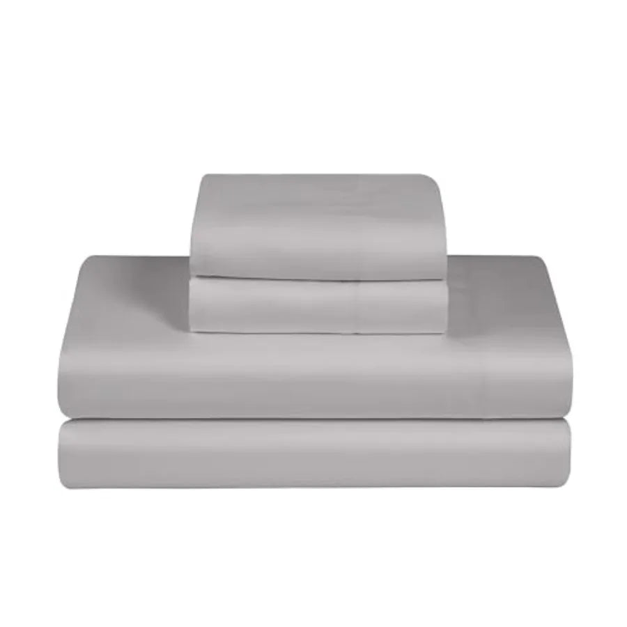 (Premium) Luxury 100% Cotton Percale Sheets Set – 300 Thread Count | Cooling, Breathable & 16" Deep Pocket