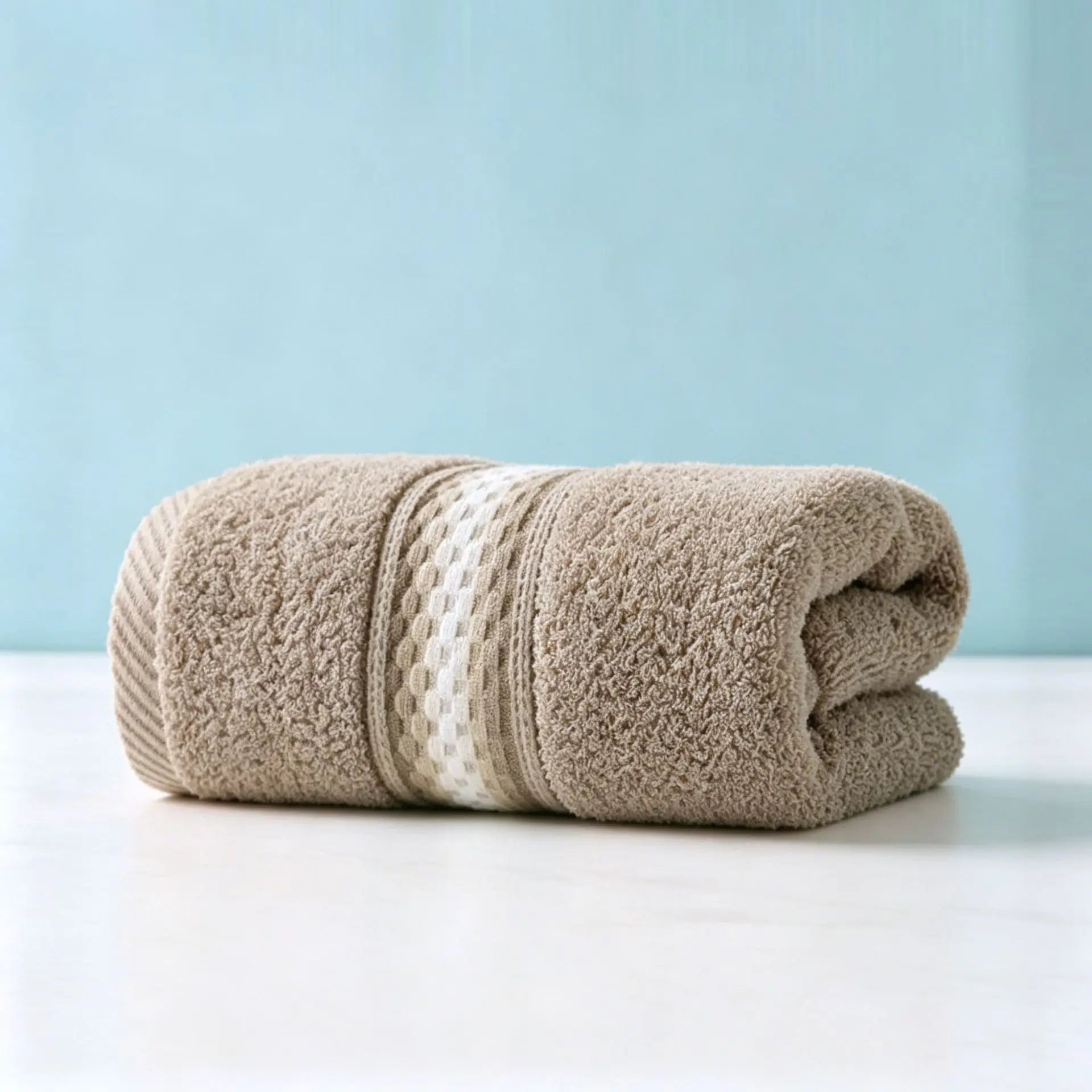 Premium Cotton Bathroom Towels – 1/5/10pcs | Hotel-Quality Embroidered Face & Bath Towels, Soft & Absorbent, 34×74cm / 70×140cm