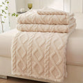 1pc Single-Layer Coral Fleece Blanket, Lightweight Multi-Purpose Sofa & Nap Cover