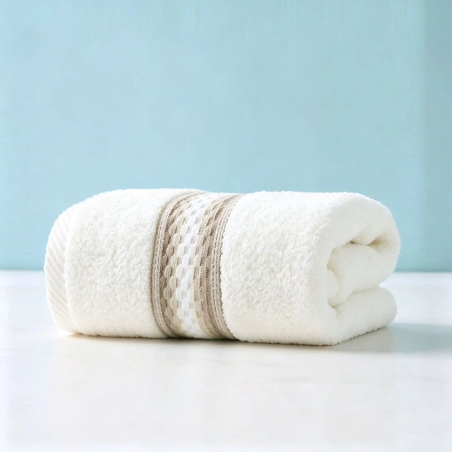 Premium Cotton Bathroom Towels – 1/5/10pcs | Hotel-Quality Embroidered Face & Bath Towels, Soft & Absorbent, 34×74cm / 70×140cm
